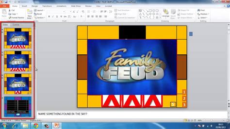 Creating a Family Feud Game in PowerPoint: Step.
